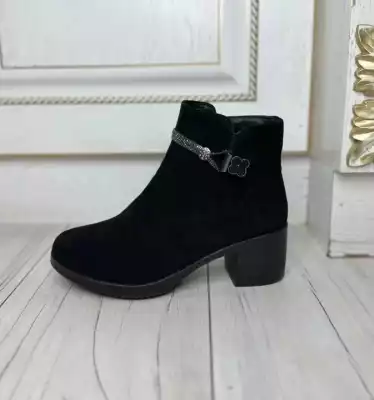 Низкие ботинки, женские, M90150, 36-40, черные, замша